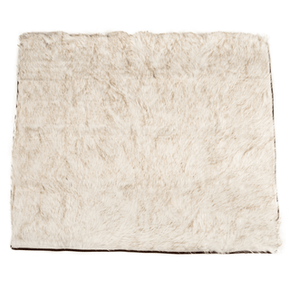 PupProtector™ Waterproof Throw Blanket – White with Brown Accents