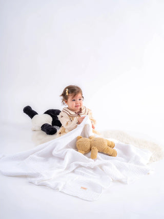 Quilted Muslin Blanket | 4-Layer Cotton Baby & Home Throw