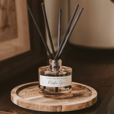 Pumpkin Spice Tinted Glass Jar Reed Diffuser