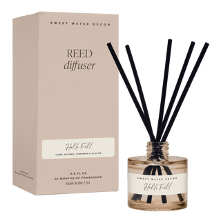 Hello Fall Tinted Glass Jar Reed Diffuser