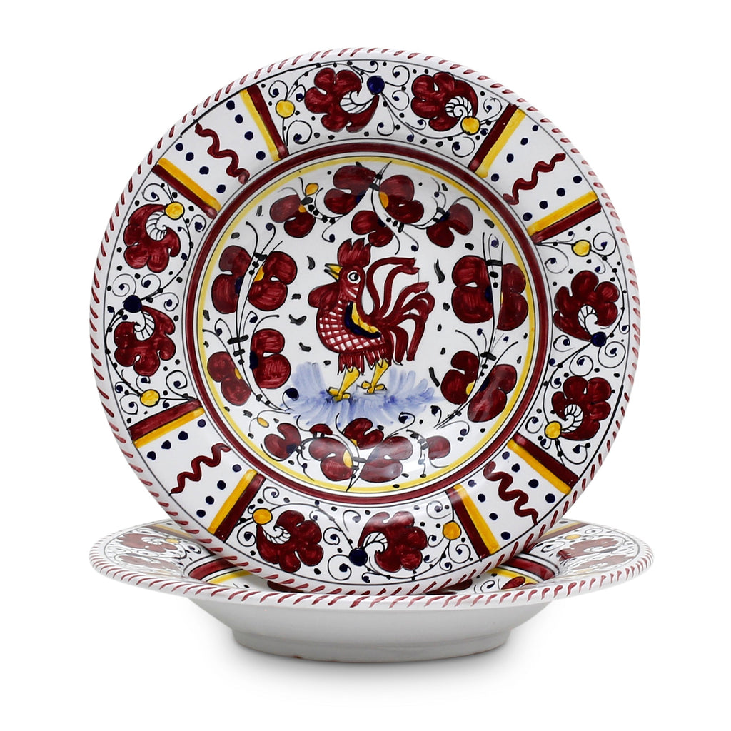 ORVIETO RED ROOSTER: 5 Pieces Place Setting