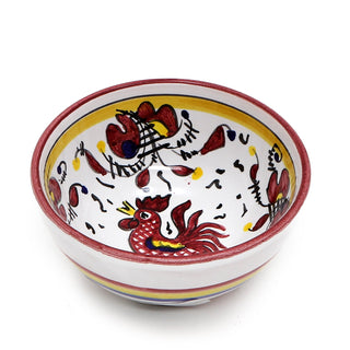 ORVIETO RED ROOSTER: Small Condiment Bowl (1 Cup)