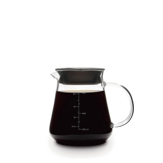 Glass Pour-Over Coffee Range Server with Lid – 20 oz or 27 oz