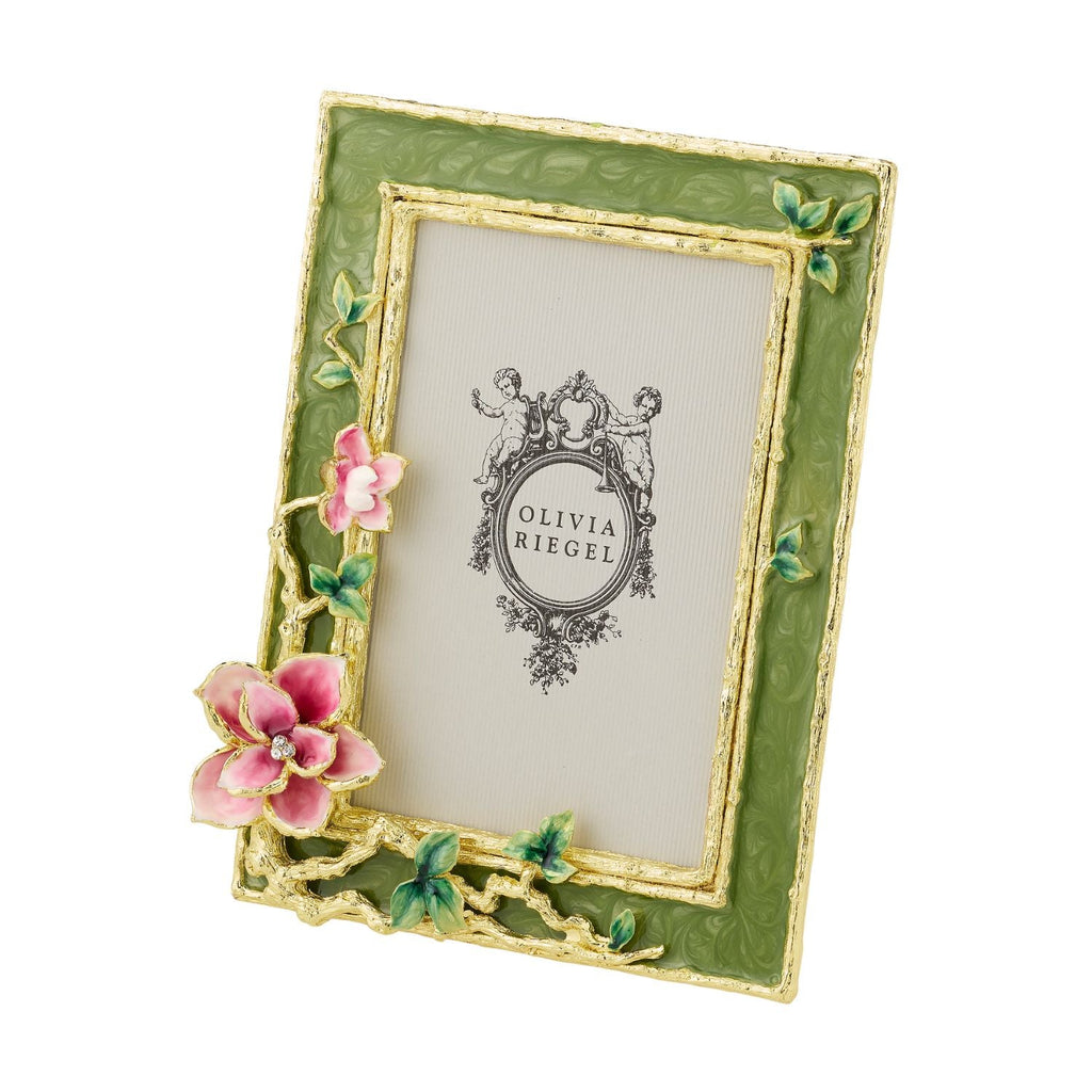 Gloria Floral Crystal Picture Frame