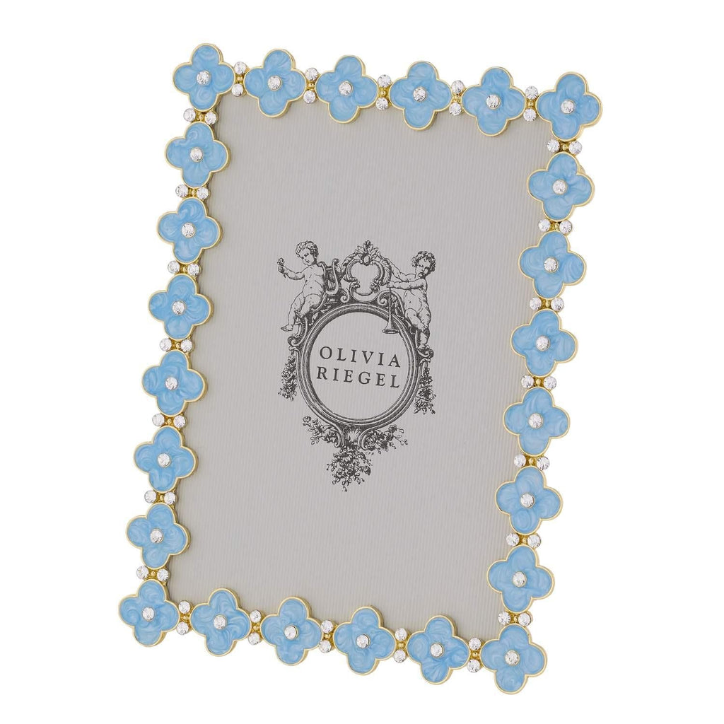 Light Blue Enamel Clover 5