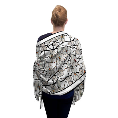 Tiffany Magnolia Silk Blend Shawl – Lightweight Dressy Wrap for Women