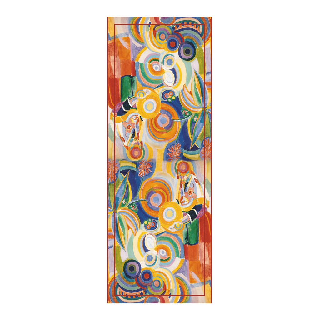Delaunay Portuguese Woman Silk Blend Shawl – Lightweight Dressy Wrap for Women