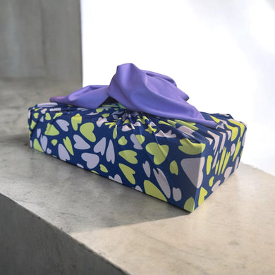Large Reusable Cloth Furoshiki Gift Wrap | Bright Hearts