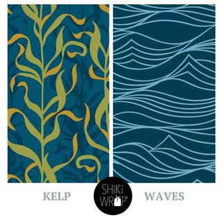 Large Reusable Cloth Furoshiki Gift Wrap | Kelp & Waves