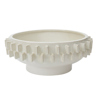 Modern White Ceramic Rhea Bowl