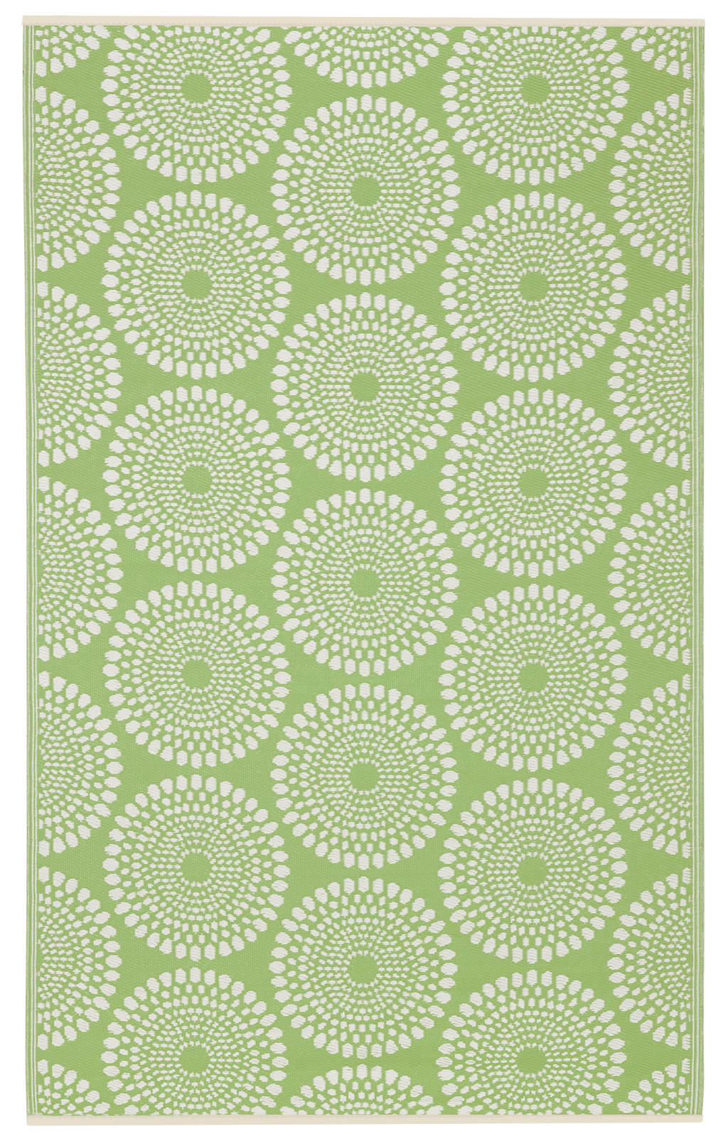 Rio Green Medallion Reversible Outdoor Patio Rug