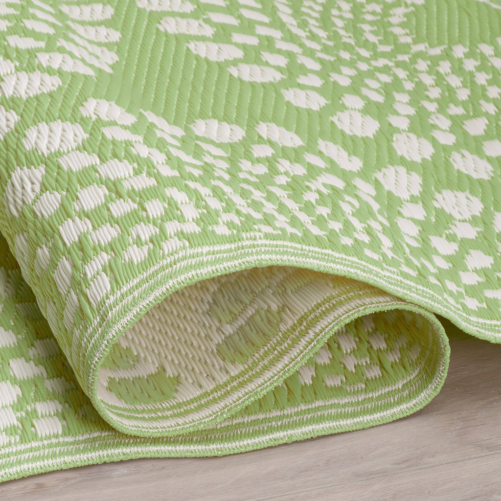 Rio Green Medallion Reversible Outdoor Patio Rug