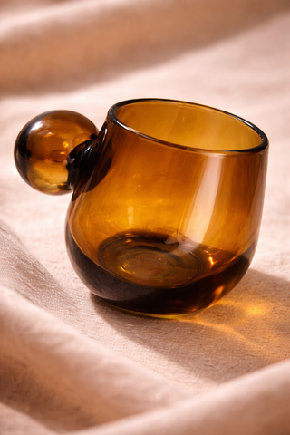 Roo Amber Recycled Glasses Set of 4