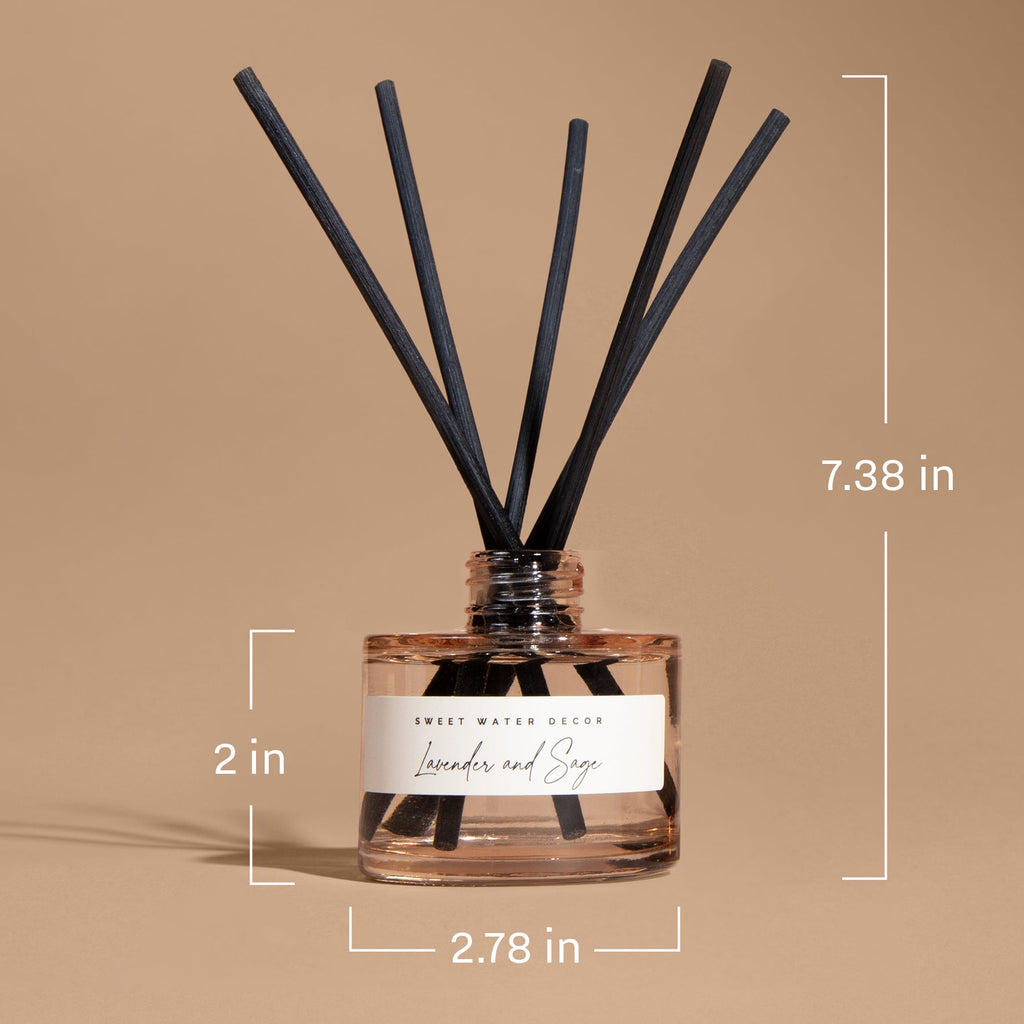 Farmhouse Tinted Glass Jar Reed Diffuser