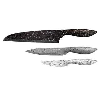 Hampton Forge Sandstone 3-Piece Cutlery Set, plastic/stainless-steel