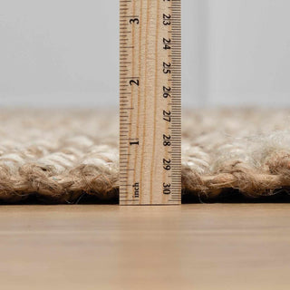 Ambel Tan Camel Jute Area Rug – Natural Handwoven Eco-Friendly Carpet