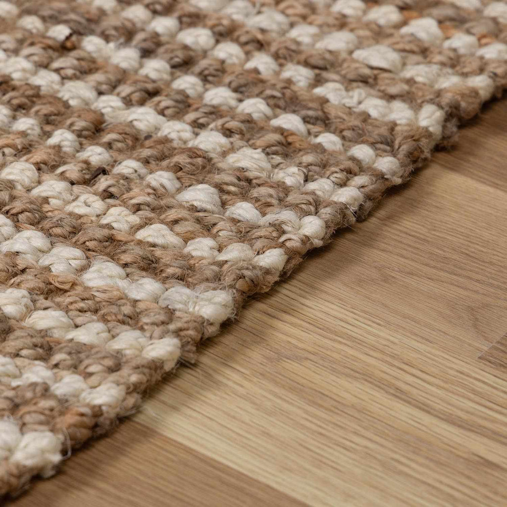 Ambel Tan Camel Jute Area Rug – Natural Handwoven Eco-Friendly Carpet