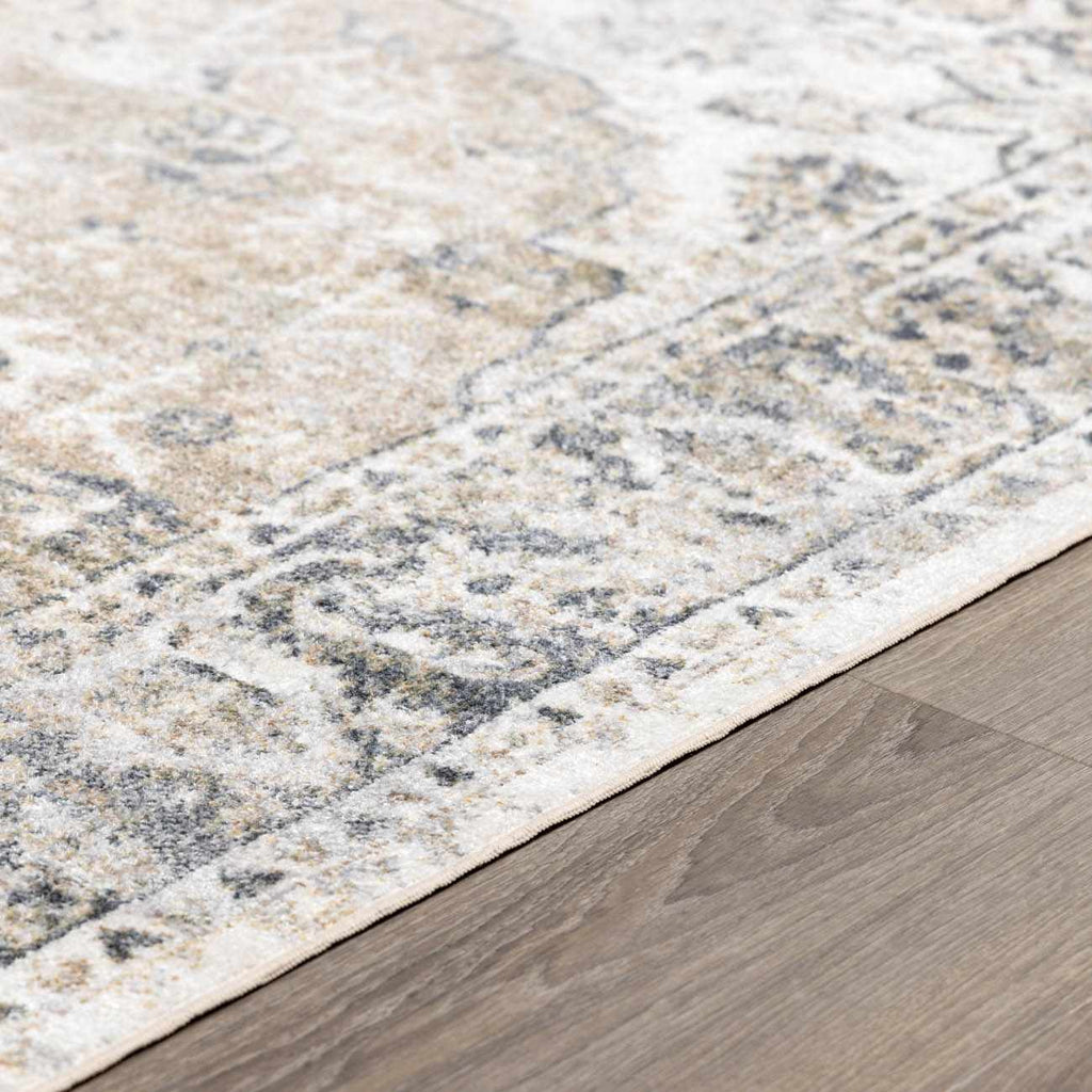 Rudo Beige Flat Pile Washable Rug – Stylish Neutral Living Room Carpet