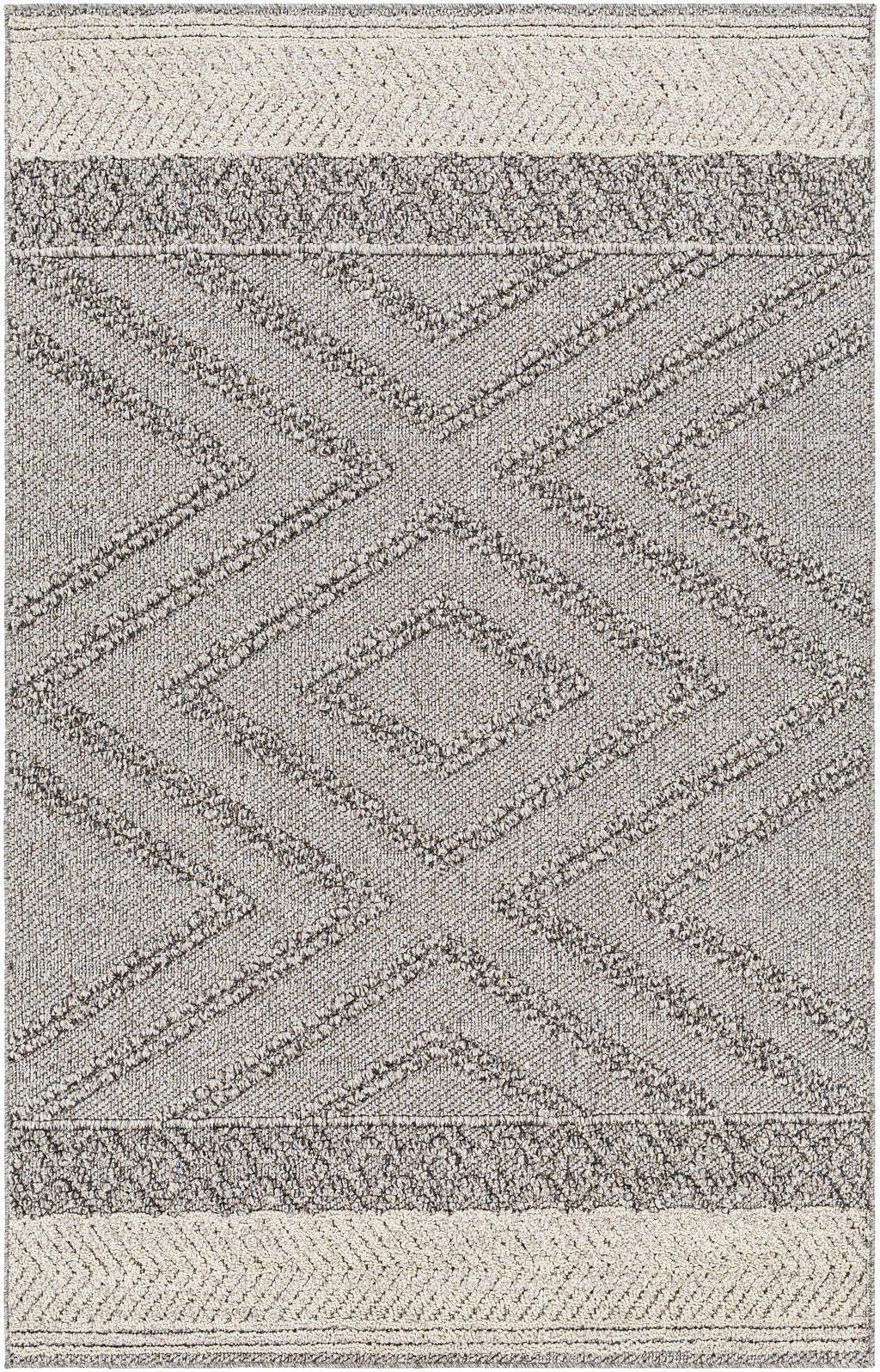 Beige Gray Areli Area Rug – Modern Neutral Washable Floor Carpet