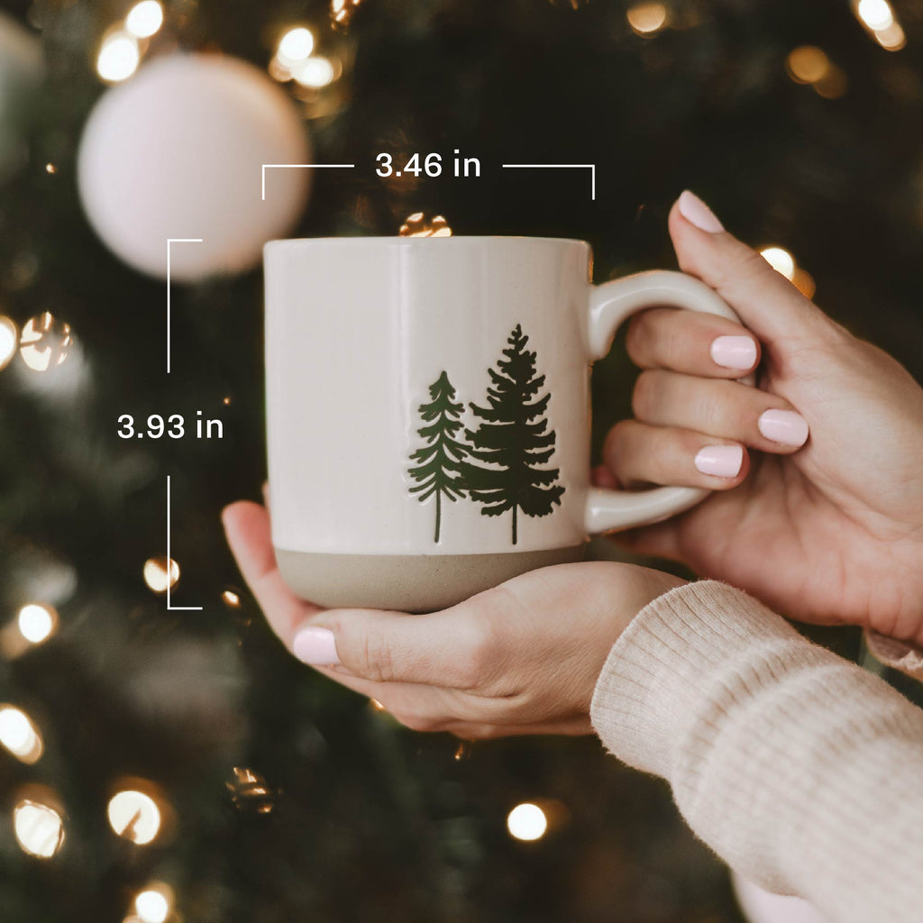 Holly 14 oz Red Stoneware Coffee Mug