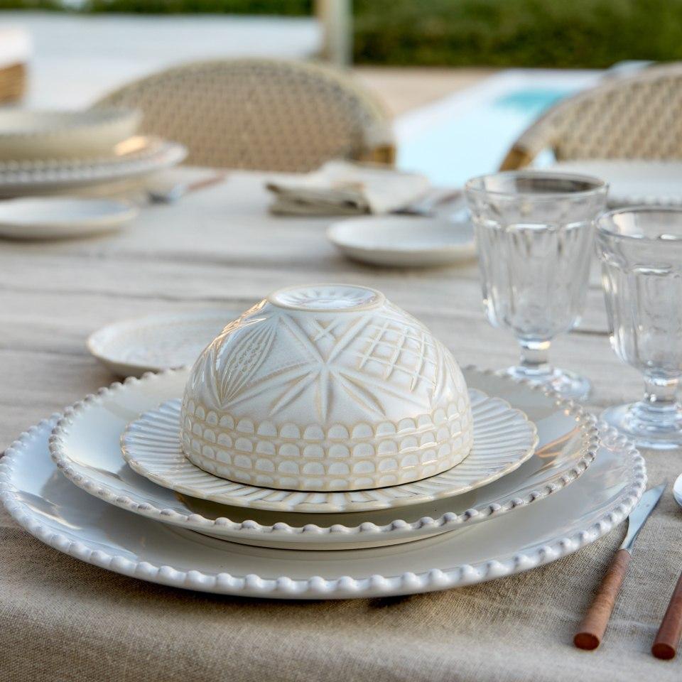 COSTA NOVA Cristal Salad / Dessert Plate, White – Side & Dessert Plate