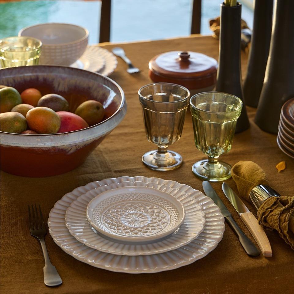 COSTA NOVA Cristal Dinner Plate, White – Timeless Ceramic Plate