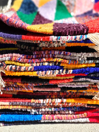 Rana Color Pop Floor Mat | Handwoven Recycled Chenille Rug