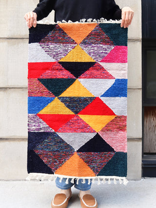 Rana Color Pop Floor Mat | Handwoven Recycled Chenille Rug
