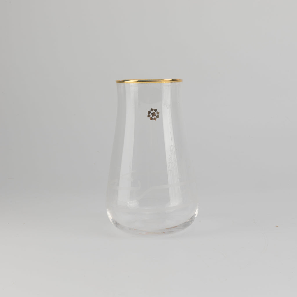 Mirral- Jug with 6 Tall glass cups - Gold