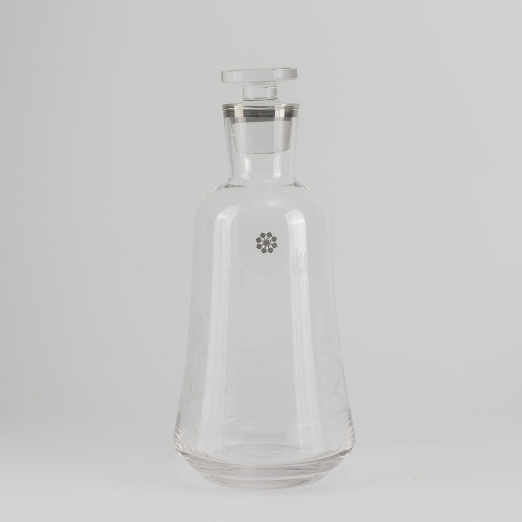 Mirral- Jug with 6 Tall glass cups - Silver