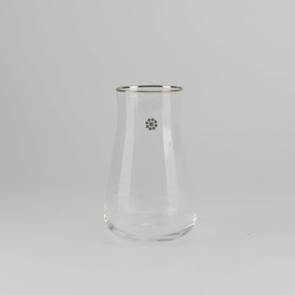 Mirral- Jug with 6 Tall glass cups - Silver
