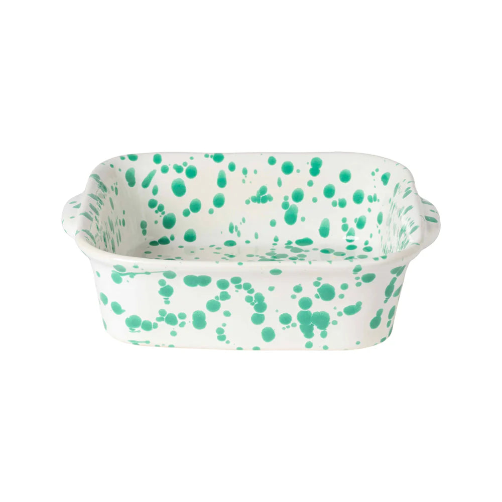 Costa Nova Rafaela Square Baker - Chamonile/ Sage Green/ Tangerine Fine Stoneware