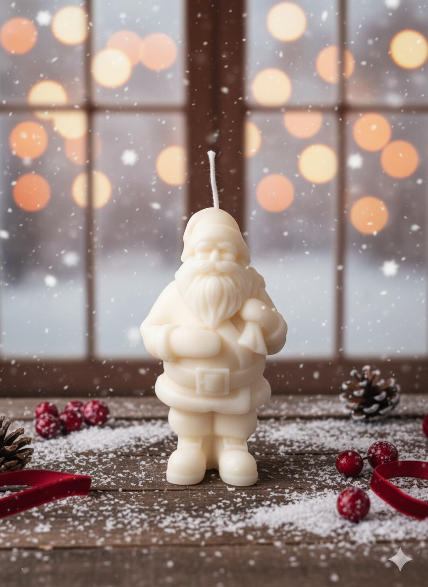 Santa Candles for Festive Decor and Holiday Spirit