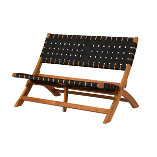 Sava Indoor Outdoor Folding Bench in Acacia Wood | Teak-Toned Portable Seating