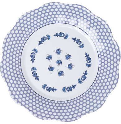 Blue & White Figurine Melamine Dinnerware Collection
