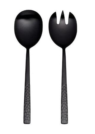 Oneida Mezze Midnight 2-Piece Salad Servers, 18/0 stainless steel