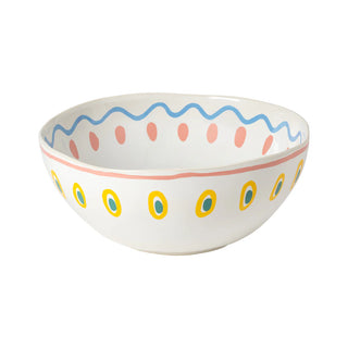 Summer Bliss Octopus White Serving Bowl