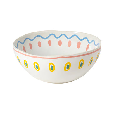 Summer Bliss Octopus White Serving Bowl