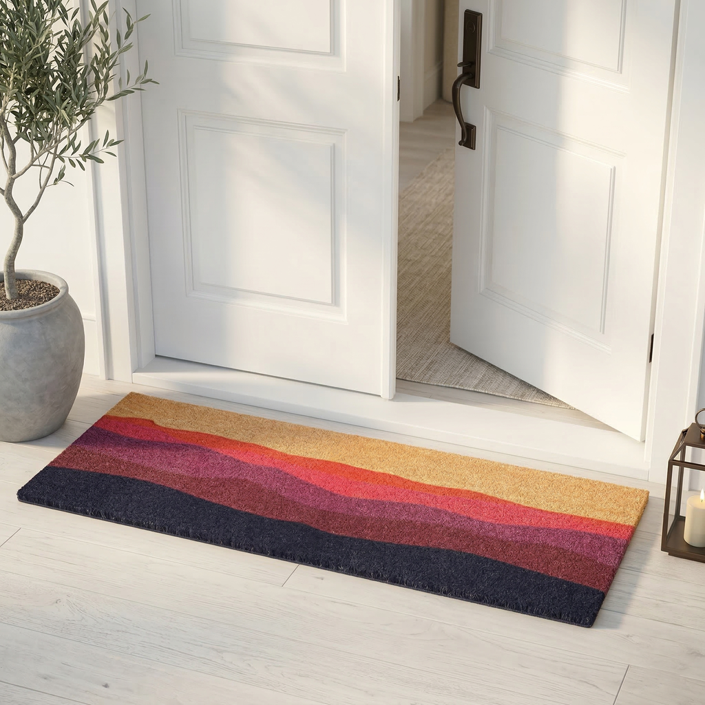 Shades of Dawn Natural Coir Doormat