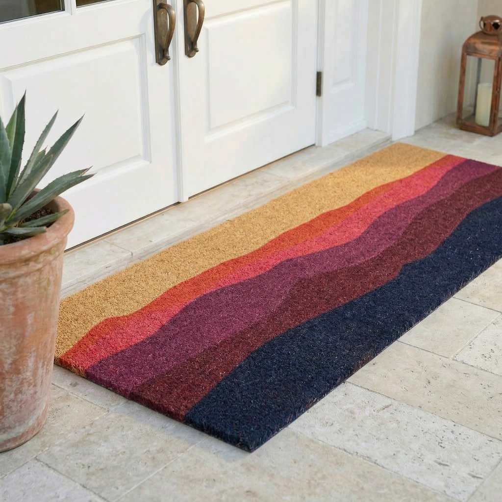 Shades of Dawn Natural Coir Doormat
