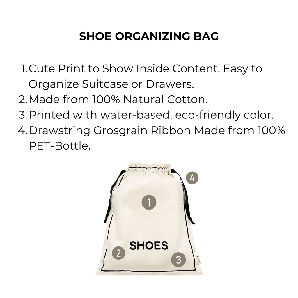 Couture Shoe Travel Bag – Cream