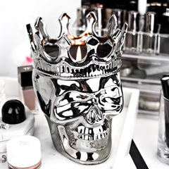 Silver Maximilien Skull Candle | Monte Cristo Collection