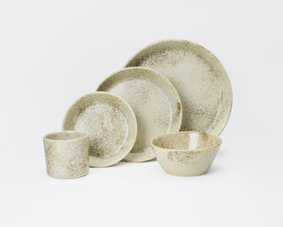 HAAND Skali 5-Piece Dinner Setting – Handcrafted Porcelain Dinnerware Set