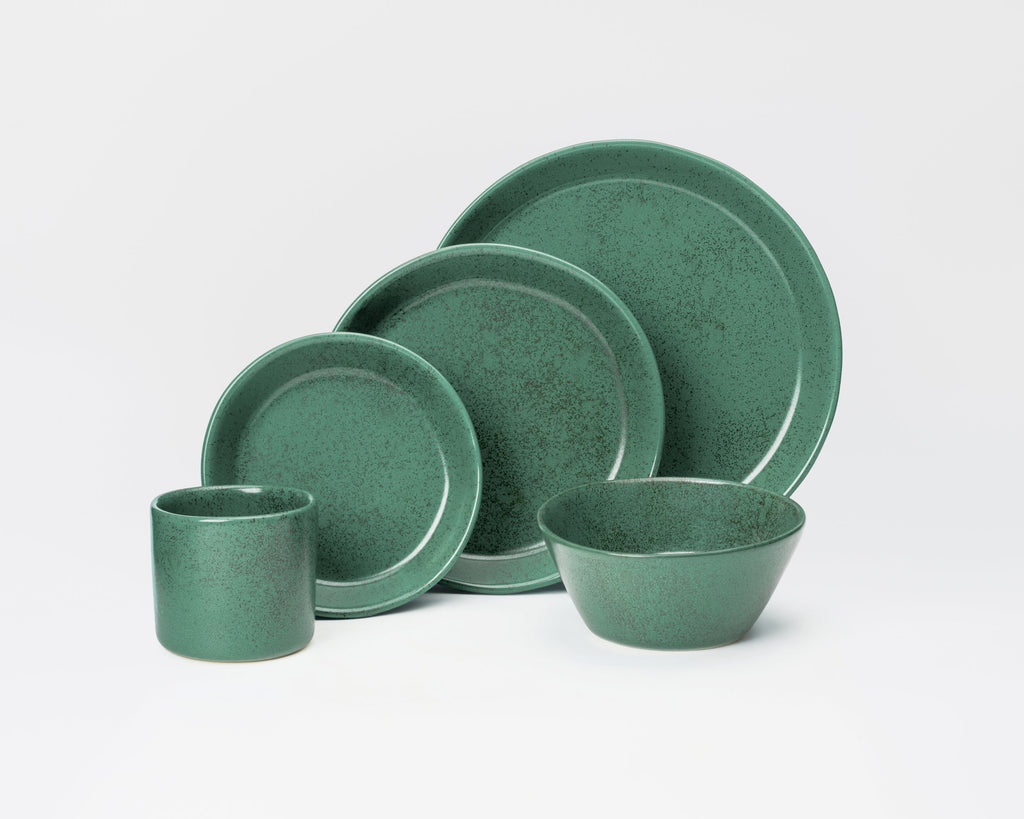 HAAND Skali 5-Piece Dinner Setting – Handcrafted Porcelain Dinnerware Set