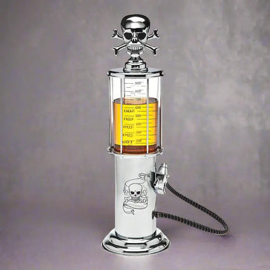 Skull Gas Pump Liquor Dispenser | 30oz Acrylic Halloween Barware
