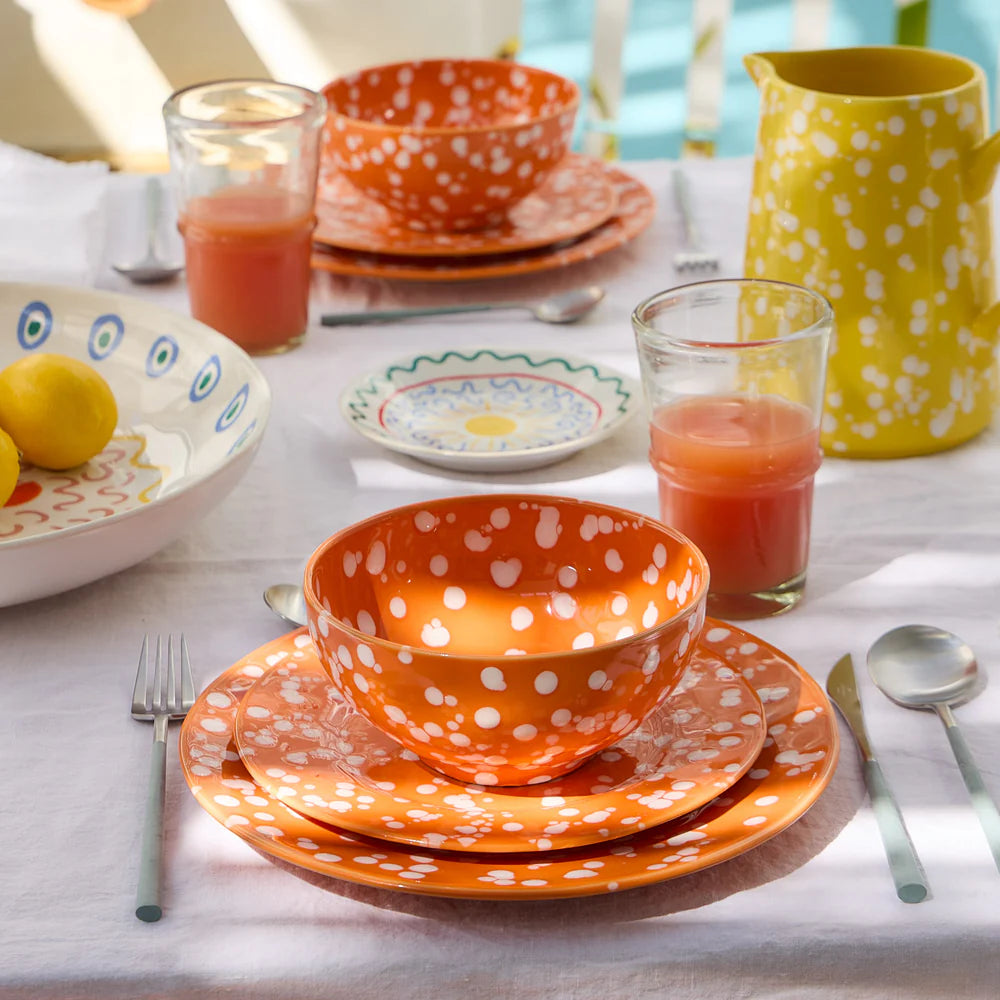 Costa Nova Rafaela Soup/ Cereal Bowl -Chamomile/ Cornflower Blue/ Sage Green/ Tangerine Fine Stoneware