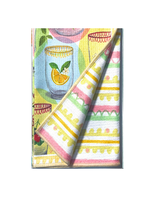Squeeze The Day Double-Sided Art Tea Towel