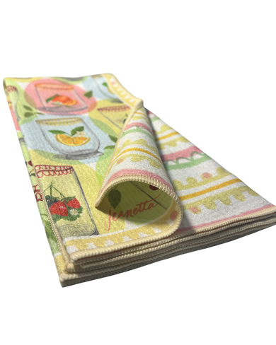 Squeeze The Day Double-Sided Art Tea Towel