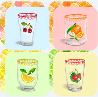 Elegant Squeeze The Day Citrus Coasters – Set of 4