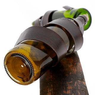 Stave Bottle Hanger Made From Authentic Whiskey-Aged Barrels